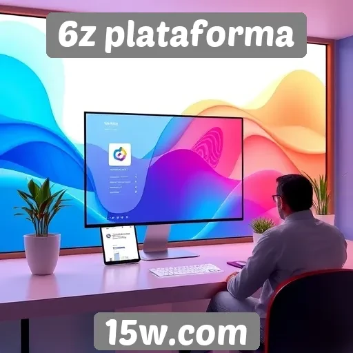 Inovação e design da interface do 6z plataforma